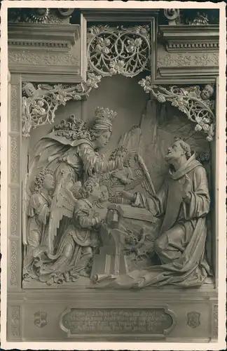 Ansichtskarte Überlingen St. Nikolaus Münster Bernhardusaltar 1930