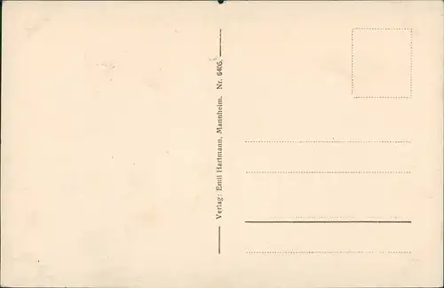 Ansichtskarte Saarbrücken Fluss Saar Häuser-Partie mit Ruderbooten 1920