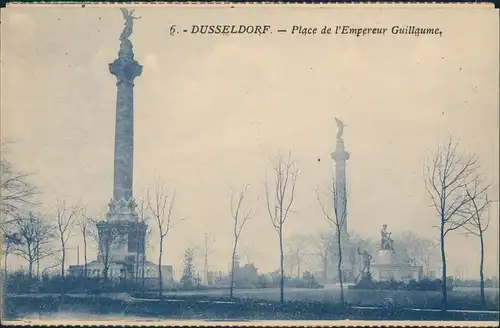 Ansichtskarte Düsseldorf Place de l'Empereur Guillaume 1919