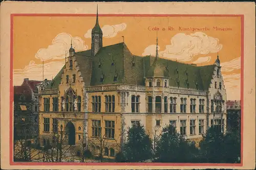 Ansichtskarte Köln Kunstgewerbe Museum 1909