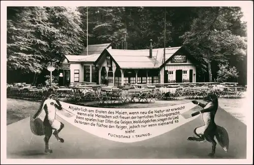 Ansichtskarte Königstein (Taunus) Fuchstanz Gasthaus Fotokunst 1932