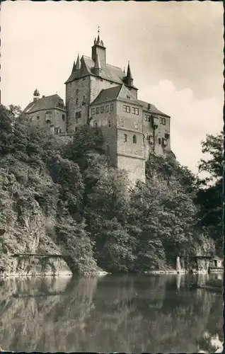 Ansichtskarte Kriebstein Burg Kriebstein mit See 1960
