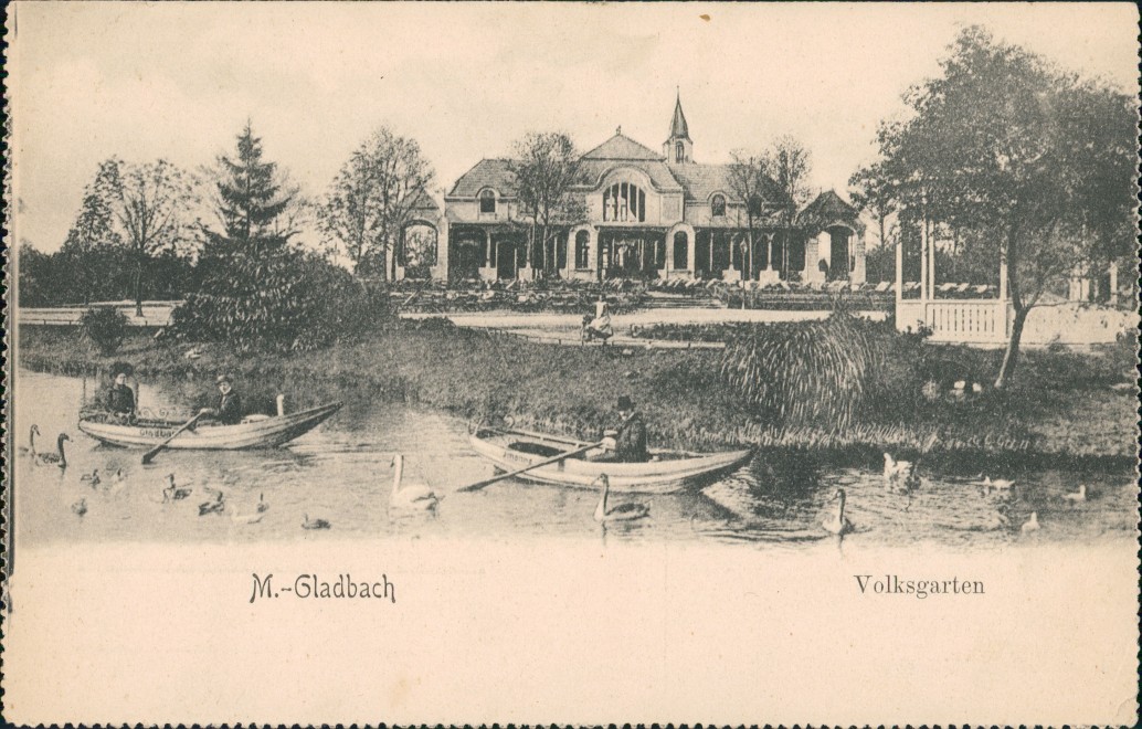 Mönchengladbach Volksgarten Teich, Ruderboote... oldhting.at
