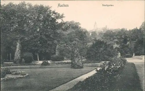 Ansichtskarte Aachen Stadtgarten Park Grünanlage Gartenkunst 1905