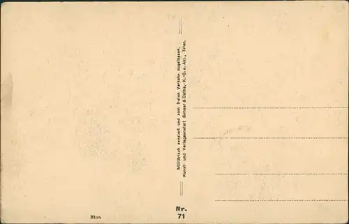 CPA Eton (Meuse) zerstörte Straße WK1 1914