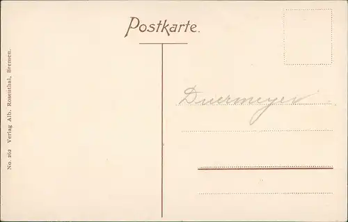 Ansichtskarte Bremen Bahnhofsvorplatz Central-Bahnhof Railway Station 1910