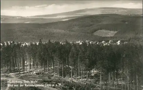Ansichtskarte .Thüringen Masserberg Blick von Rennsteigwarte 1967
