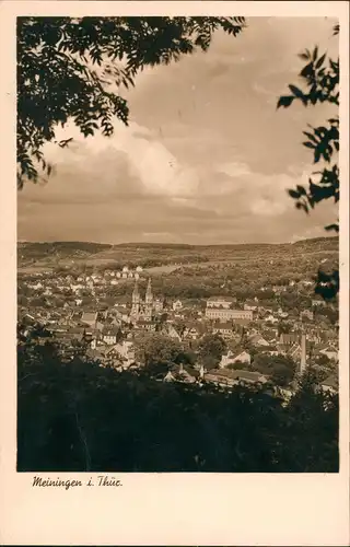 Ansichtskarte Meiningen Blick auf Stadt Kirchtürme Panorama 1941