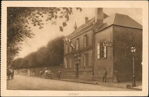 CPA Stenay Straße am Soldatenheim WK1 1915