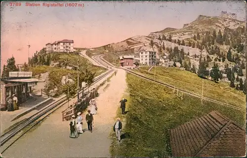 Küssnacht am Rigi Rigi Staffel Station Haltestelle der Bahn 1925
