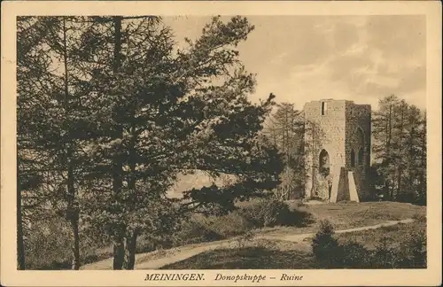 Ansichtskarte Meiningen Donopskuppe Ruine 1925