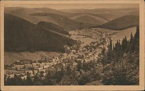 Ansichtskarte Kammerberg-Ilmenau Panorama Kammerberg vom Goethe-Pfad aus 1920