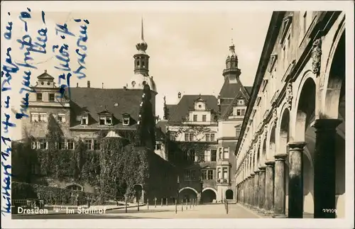 Innere Altstadt-Dresden Stallhof im Dresdner Residenzschloss 1942