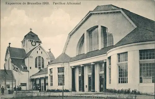 Brüssel Bruxelles Exposition de Bruxelles Pavillon Almand (4) 1910