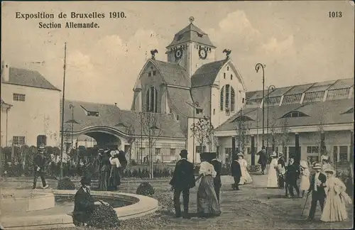 Brüssel Bruxelles Exposition de Bruxelles Pavillon Allmand (5) 1910