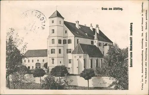 Ansichtskarte Altötting Mädchenstift Jospehsburg 1911