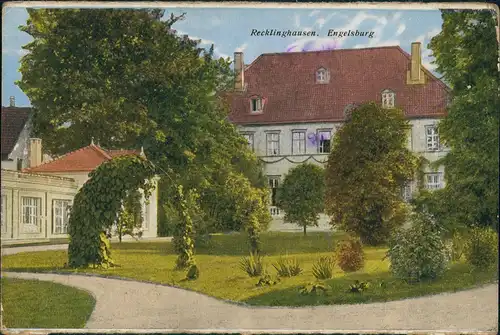 Ansichtskarte Recklinghausen Engelsburg, Park 1919