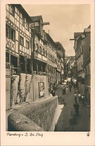 Ansichtskarte Meersburg Die Steig - Straße 1929