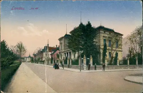 Ansichtskarte Landau in der Pfalz Straße "An 44" 1914