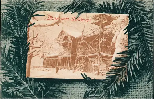 Ansichtskarte Zürich Tannzweige Restaurant Turm Uetliberg 1900