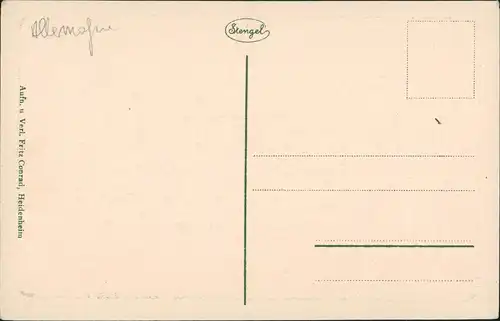 Ansichtskarte Heidenheim an der Brenz Schloß Hellenstein Künstlerkarte 1920