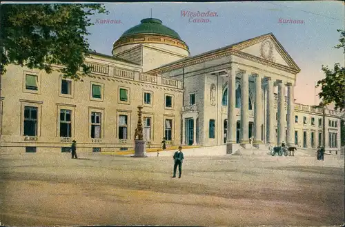 Ansichtskarte Wiesbaden Wiesbaden Kurhaus 1912