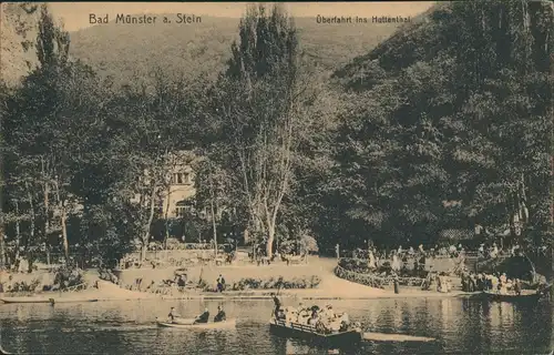 Bad Münster am Stein-Ebernburg Restauration - Überfahrte ins Huttental 1913