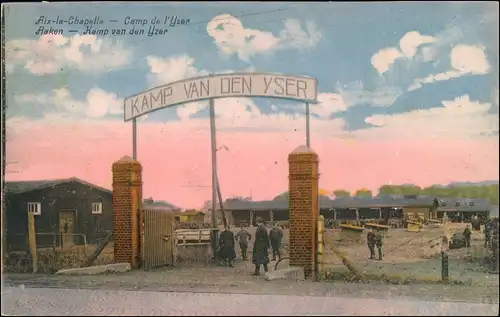Ansichtskarte Aachen Camp de Yser 1916