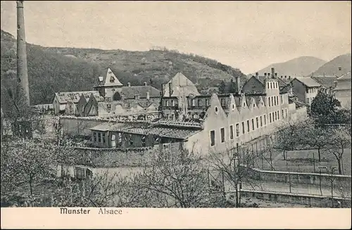 CPA Münster (Elsass) Munster (Haut-Rhin) Zerstörte Stadt WK I 1915