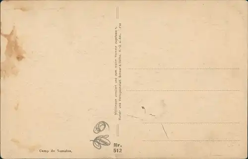CPA Chênehutte-Trèves-Cunault Camp de Romains WK1 1916