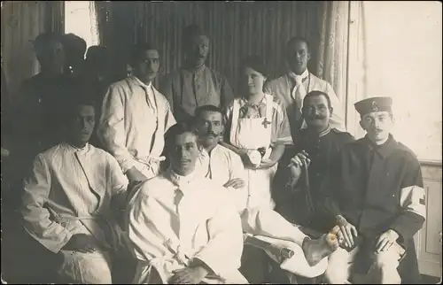 Badenweiler Badonviller Soldaten Lazarett gel Feldpost 1914 Privatfoto