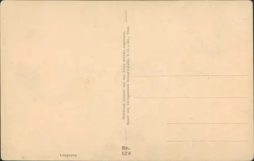 CPA Longuyon Straßenpartie WK1 zerstört 1917