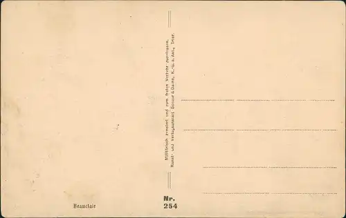 CPA Beauclair zerstörte Stadt 1916