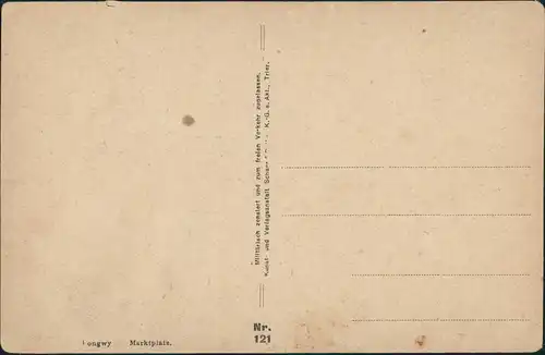 CPA Langich Longwy zerstörter Markt WK1 1915