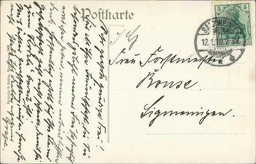 Ansichtskarte Salzwedel Strassen Partie a.d. Probstei / Museum 1910/1907