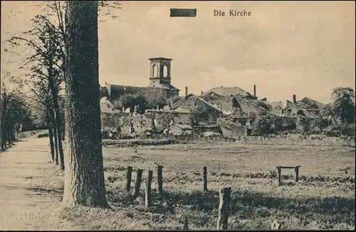 Eton (Meuse) Partie a.d. Kirche, Westfront 1. Weltkrieg, Grande Guerre I. 1916