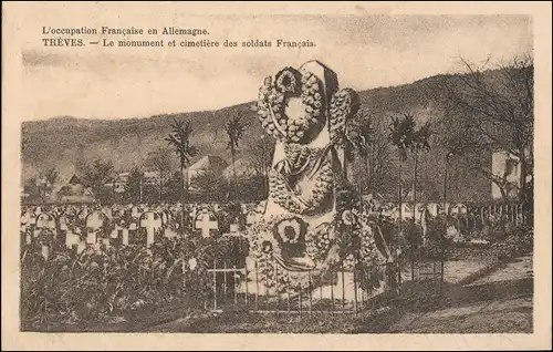 Chênehutte-Trèves-Cunault Soldaten Friedhof TRÈVES 1 Weltkrieg  1916