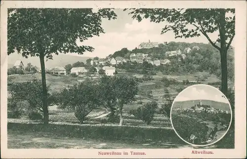 Neuweilnau-Weilrod Panorama Neuweilnau & Altweilnau, Taunus 1910