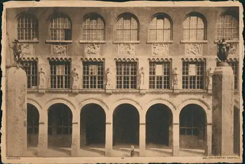 Ansichtskarte München Portal Königliche Universität 1911