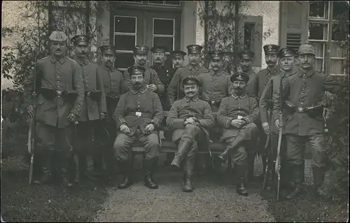 Waldshut-Waldshut-Tiengen Soldaten Gruppe aus TIENGEN 1. Weltkrieg 1916