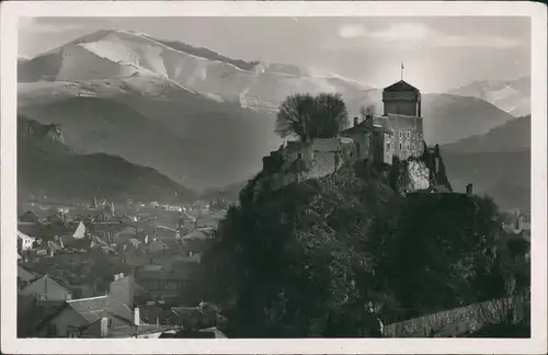 Lourdes Lorda Le Château-Fort, Schloss Berg, Panorama Berge 1930