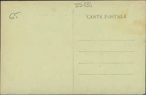 CPA Campan Route du Col du Tourmalet Pass Strasse 1910