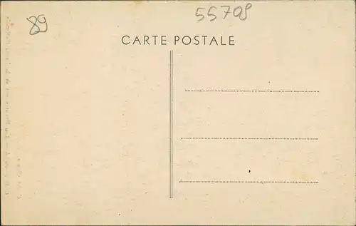 CPA Saint-Moré Les Rochers vus de la Route Nationale 1930