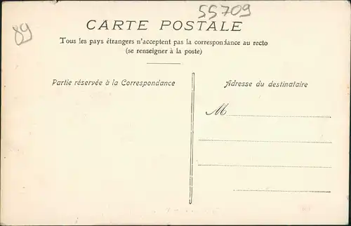 Joigny Vue générale, Fluss Partie mit Brücke, Bridge, Pont 1910