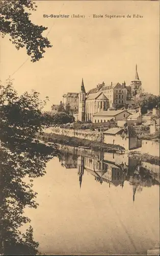 St-Gaultier (Indre) Ecole Supérieure de Filles, Obere Mädchen Schule 1910