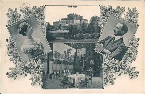 Ansichtskarte Bredeney-Essen (Ruhr) Villa Hügel innen MB Krupp 1907