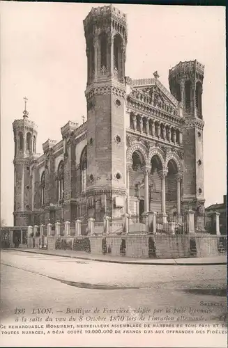 CPA Lyon Basilique de Fourvière, Basilika 1910