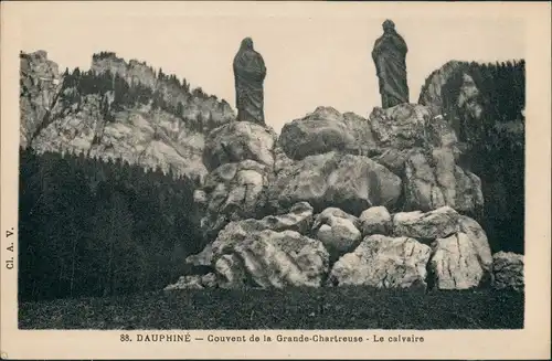 CPA Dauphiné Couvent de la Grande-Chartreuse - Le calvaire 1910