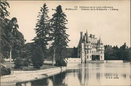 Missillac Château de la Brétesche - L'Etang/Schloss Ansicht 1910