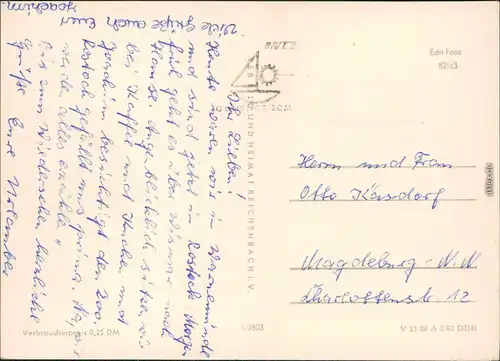 Ansichtskarte Reutershagen-Rostock Neubauten 1963